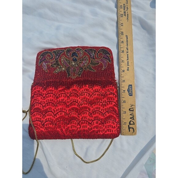 !! La Regale LTD Vintage Women's Handbag Cross Body Purse 8.5" x 5.5" - Picture 8 of 10